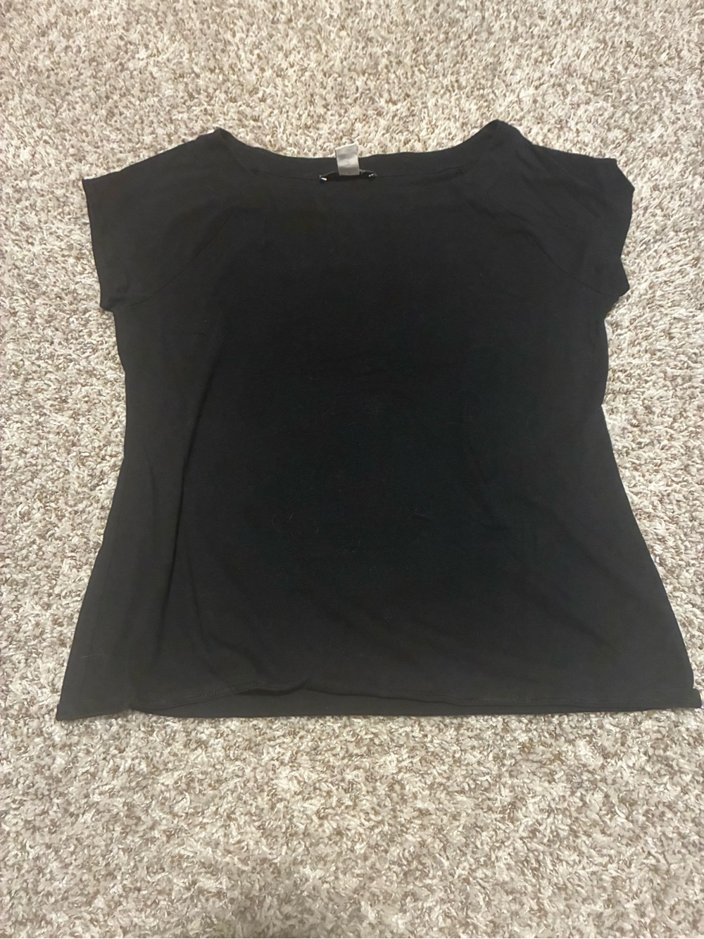 White House Black Market Fitted Black Blouse